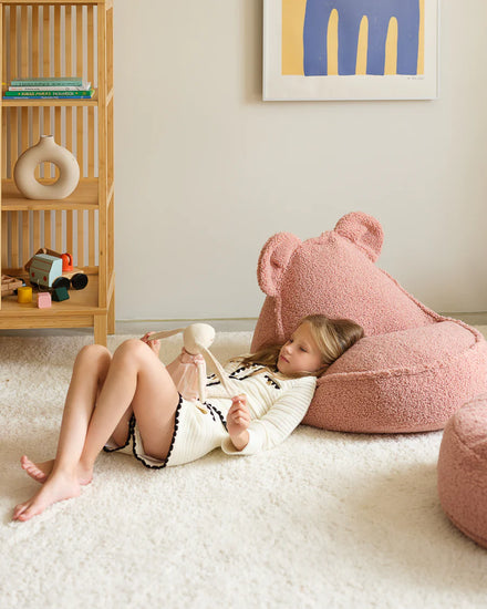 Wigiwama Bear Beanbag Chair | Guava