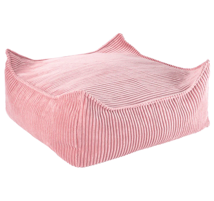 Wigiwama Pouffe Square Ottoman | Pink Mousse