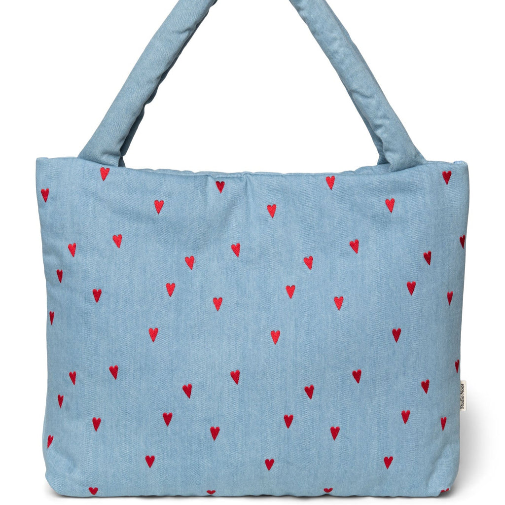 Studio Noos Mom Bag | Denim Hearts