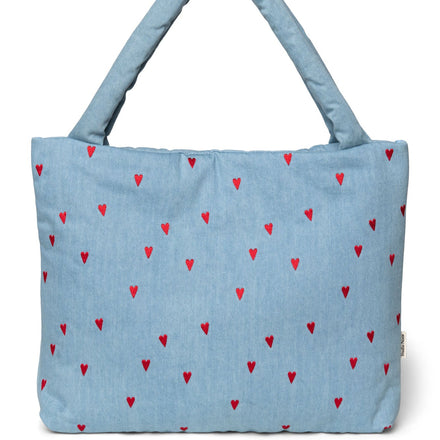 Studio Noos Mom Bag | Denim Hearts