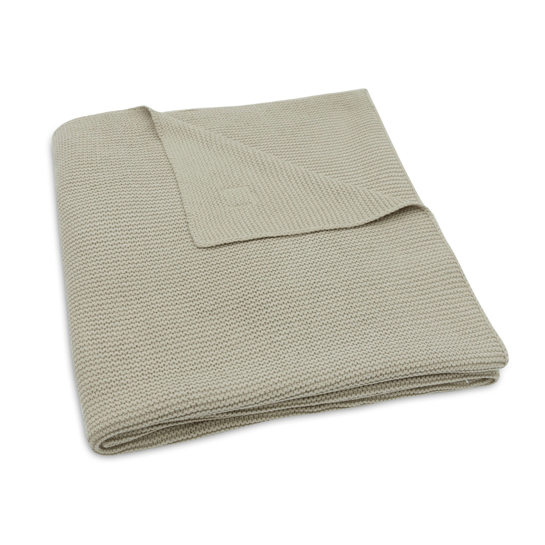 Jollein Ledikant Deken 100x150cm | Basic Knit Olive Green