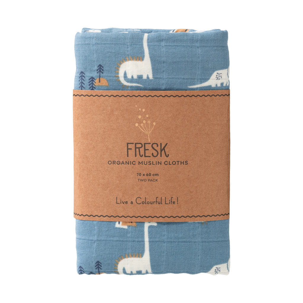 Fresk Set 2 Hydrofiele Doeken 70x60cm | Dino