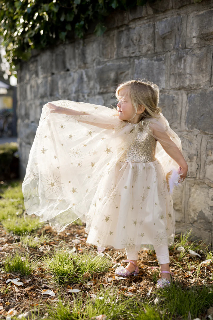 Great Pretenders Golden Glam Cape | 4-6Y