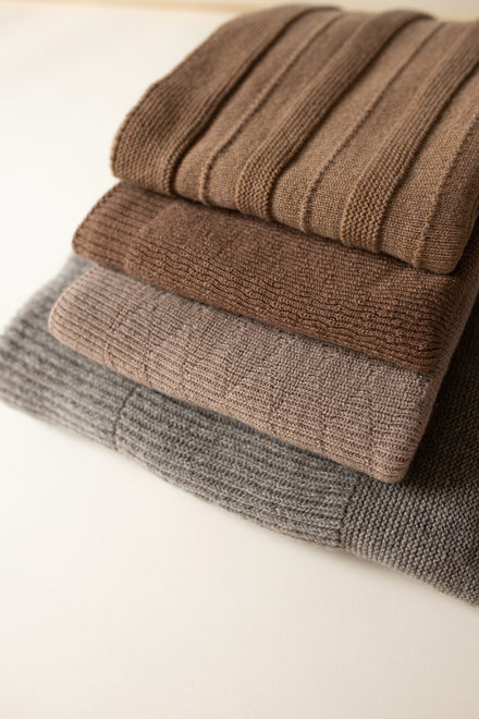 Hvid Deken Blanket Holly | Walnut