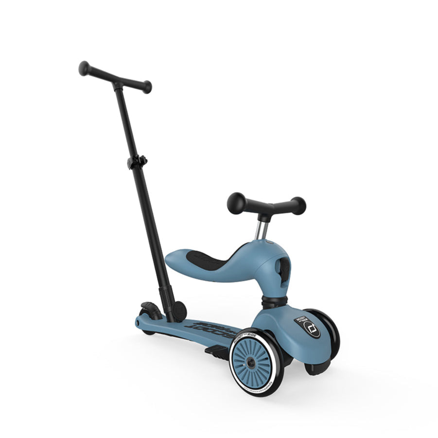 Scoot & Ride Highwaykick 1 Push & Go | Steel  - PRE ORDER levering 20/03