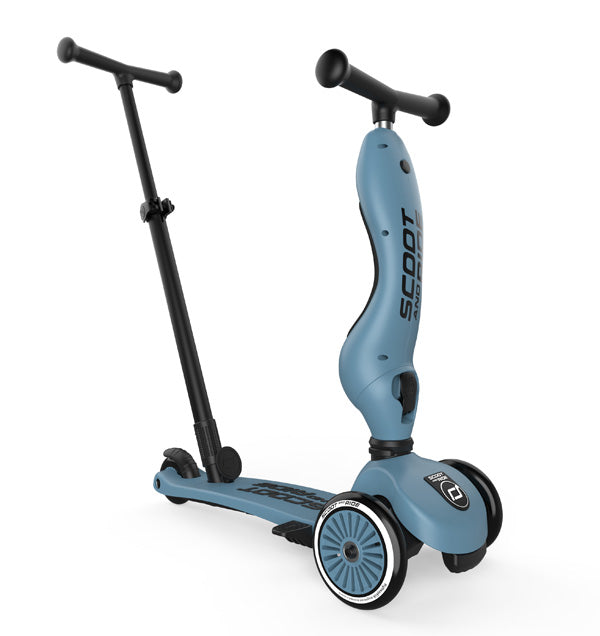 Scoot & Ride Highwaykick 1 Push & Go | Steel  - PRE ORDER levering 20/03