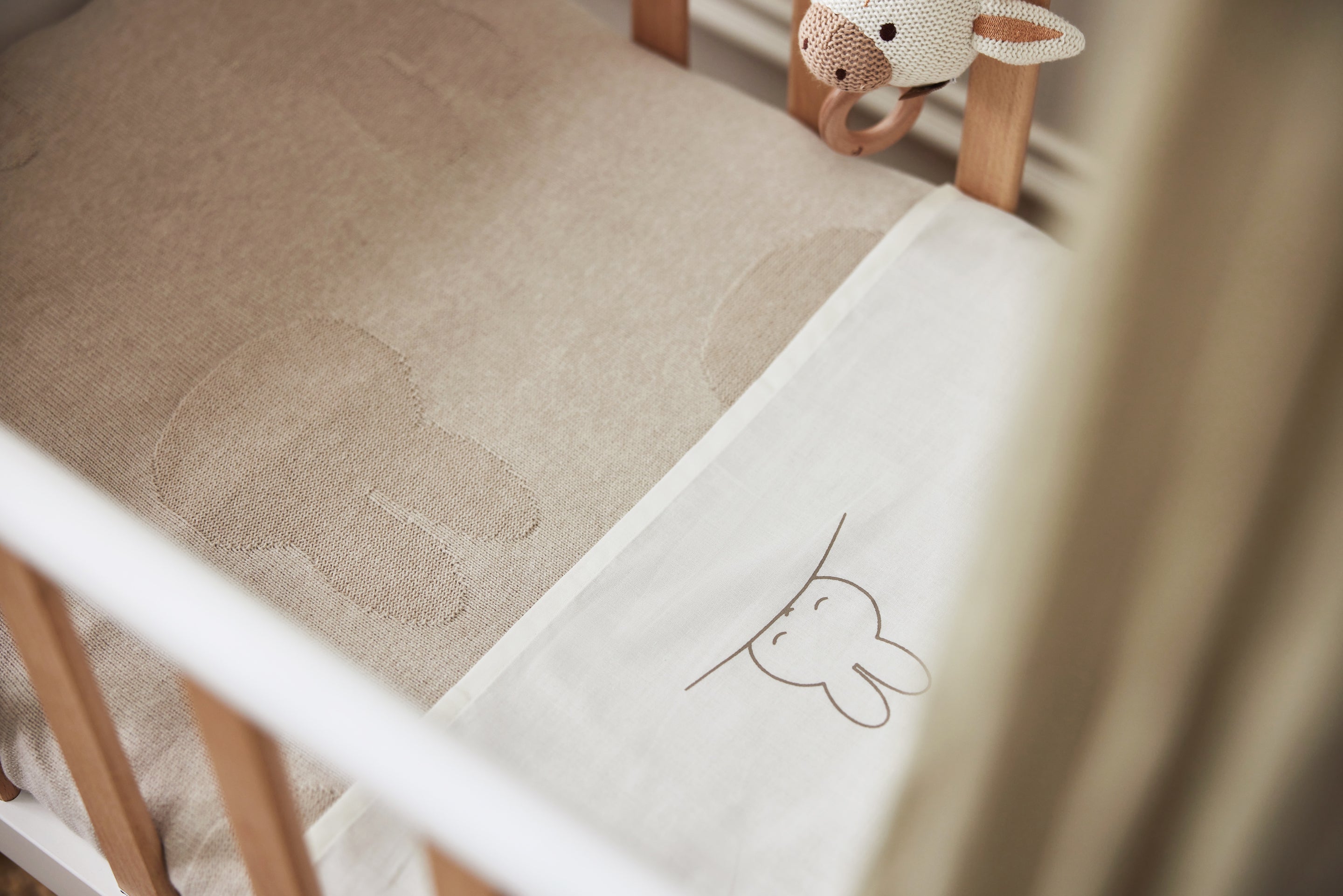 Jollein Laken Ledikant 120x150cm Sleepy Miffy | Funghi