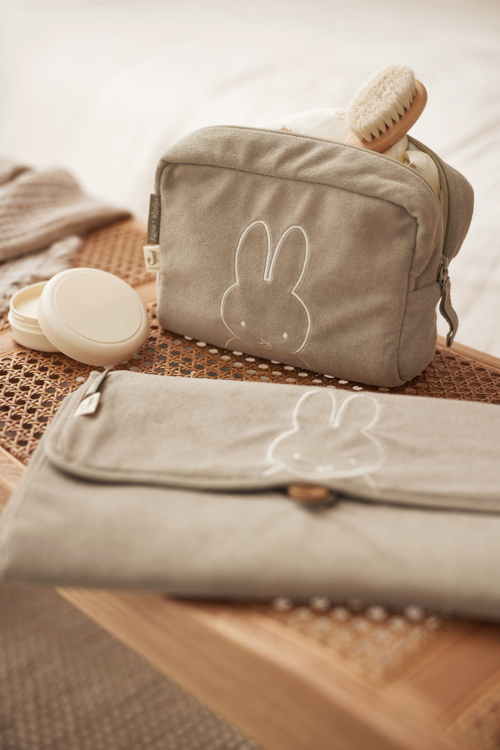 Jollein Verschoningsmat Badstof | Miffy Olive Green