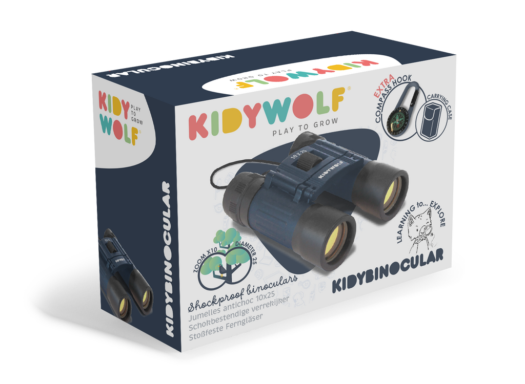 Kidywolf Kidybinoculars Verrekijker 10x25cm | Blue