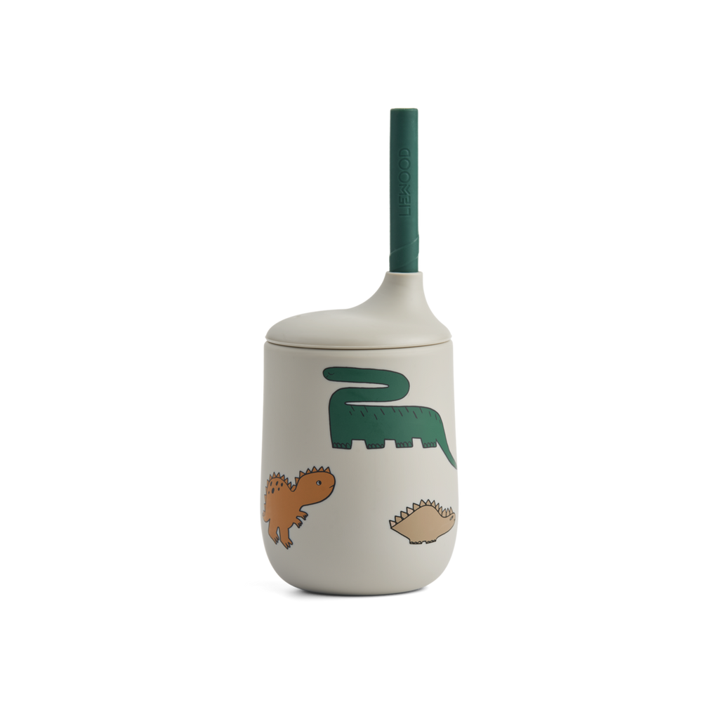 ZZZ Liewood Ellis printed sippy cup | Dinosaurs / Mist