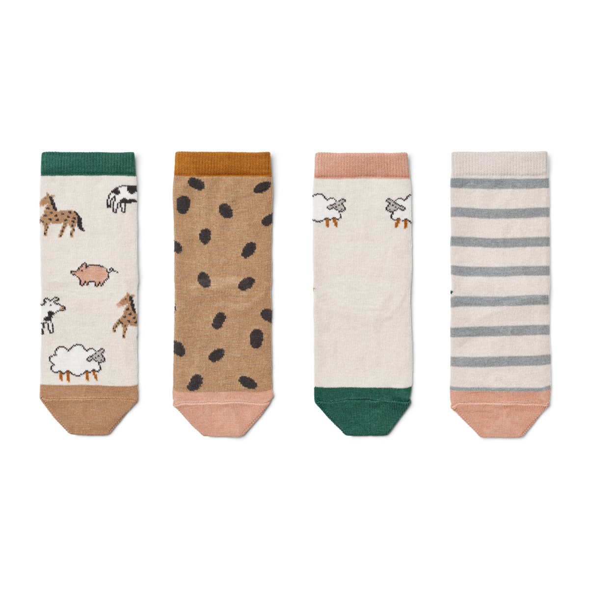 ZZZ Liewood Silas Socks 4-Pack | Farm / Sandy*