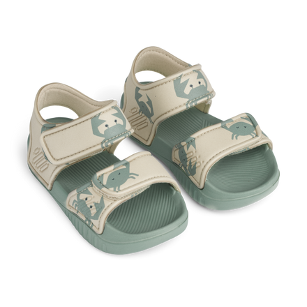 ZZZ Liewood Blumer Sandalen Met Print | Crab / Sandy