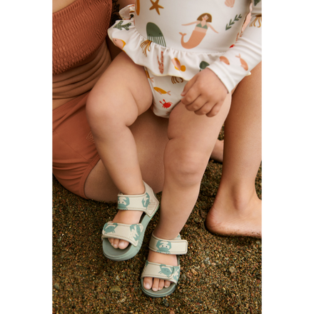 ZZZ Liewood Blumer Sandalen Met Print | Crab / Sandy