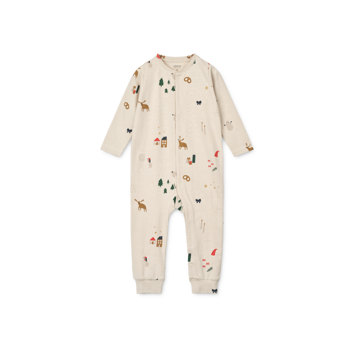 Liewood Birk Printed Pyjama Jumpsuit | Holiday / Sandy