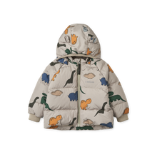 Liewood Polle Down Puffer Jacket | Dinosaurs / Mist