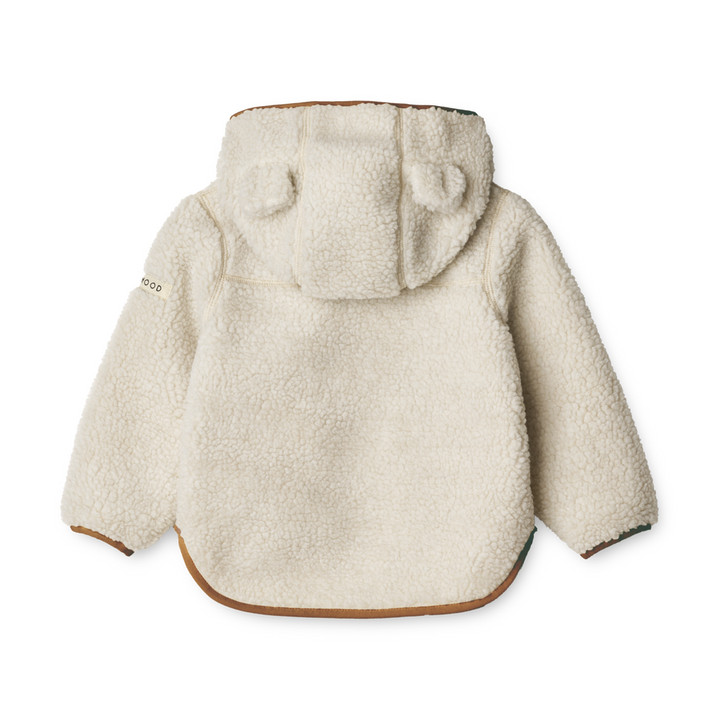 Liewood Mara Pile Jacket With Ears | Sandy / golden caramel mix