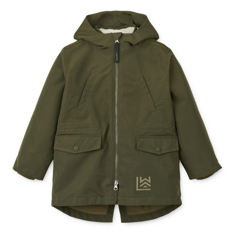 Liewood Timber 2 in 1 Jacket | Army brown mix