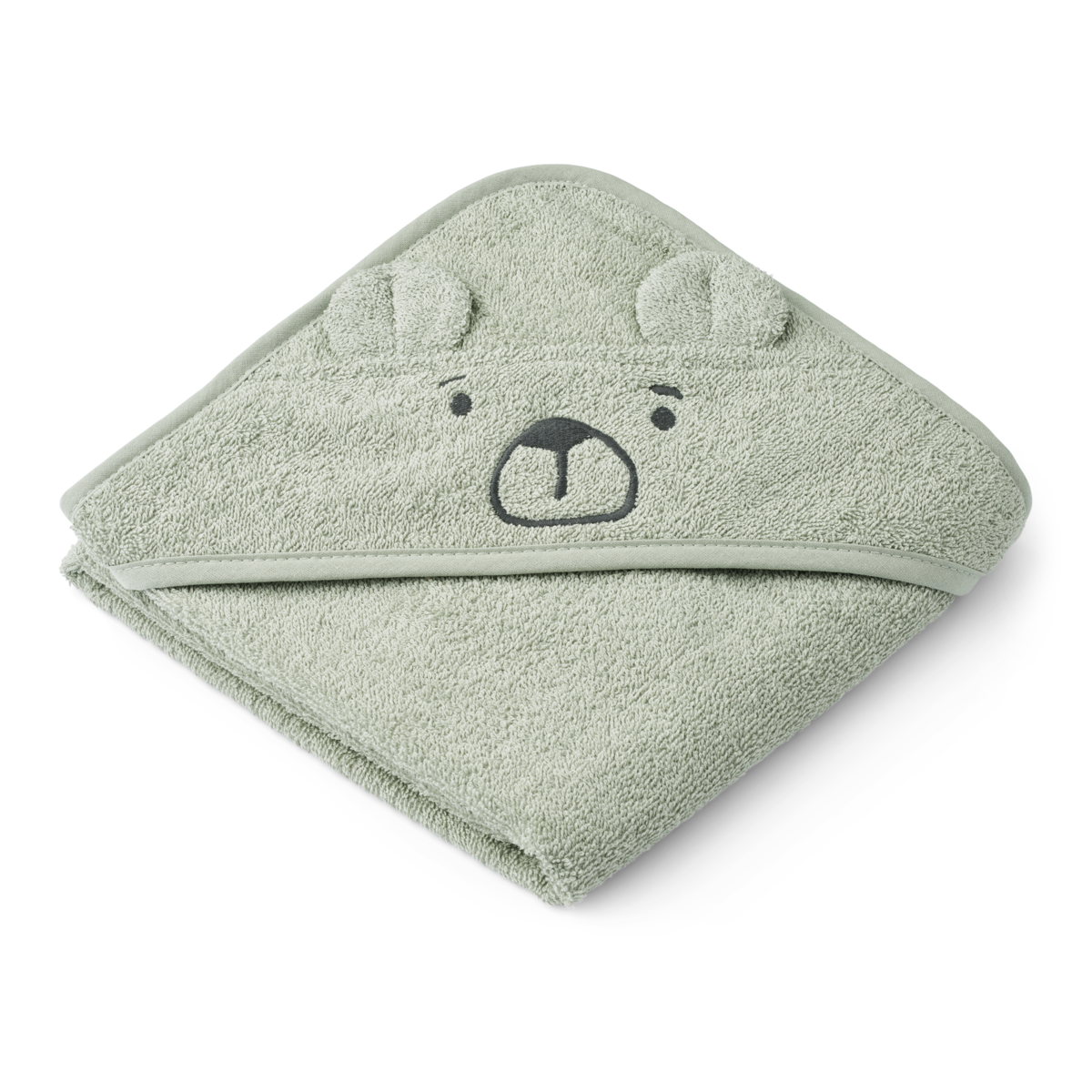 Liewood Albert Bear Badcape | Dove blue