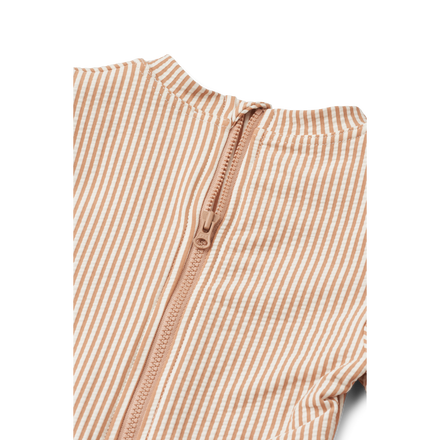 Liewood Sille Seersucker Badpak | Y/D stripe Pale tuscany / Creme de la creme