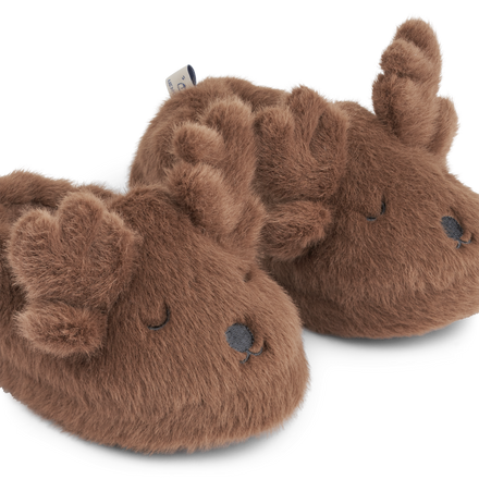 Liewood Aviaja Reindeer Slippers | Pecan