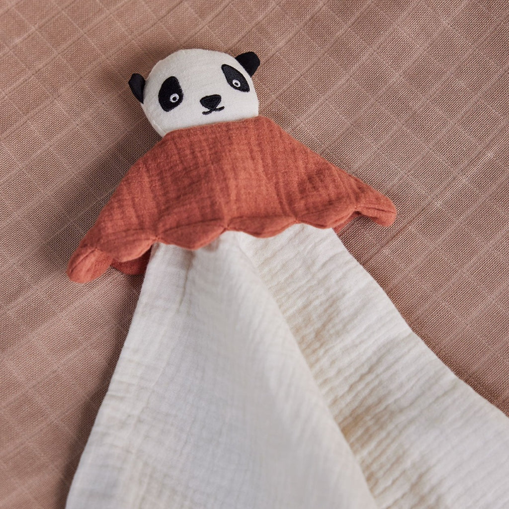 OYOY Knuffeldoekje Panda Lun Lun Cuddle Cloth | Offwhite