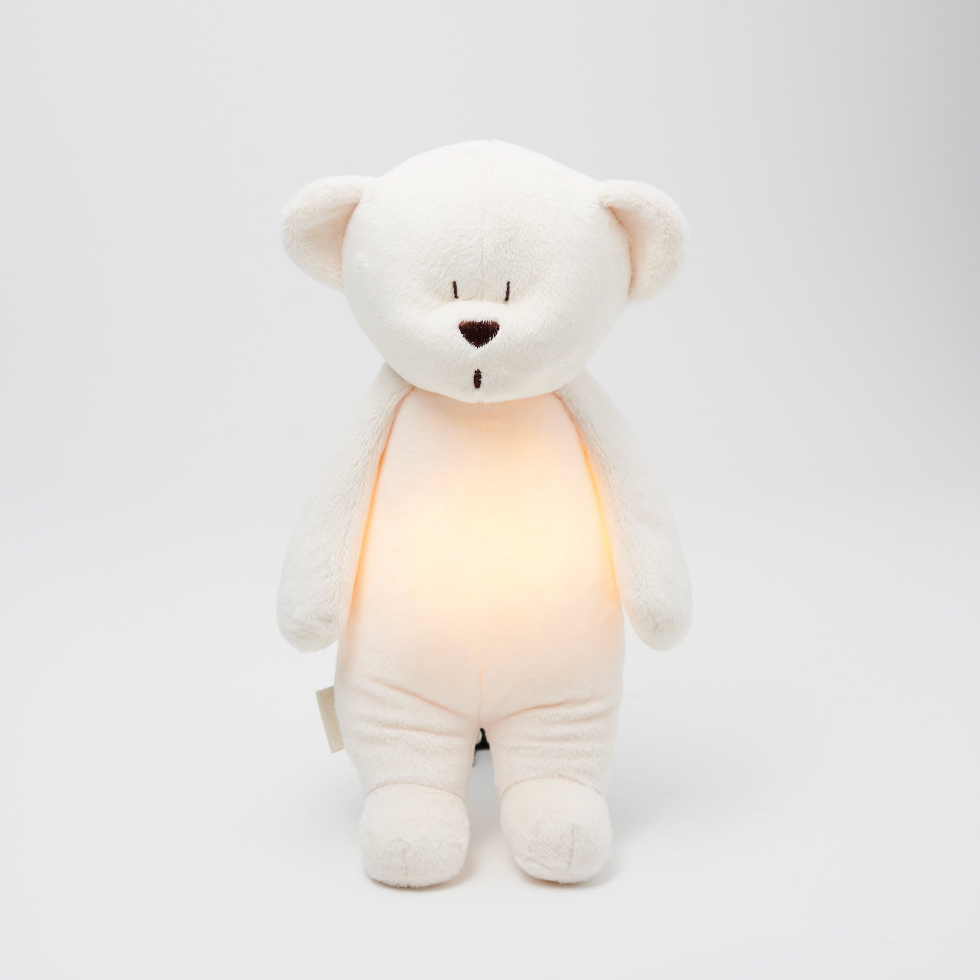 Moonie 2.0 upgrade - Knuffel Hartslag en Licht | Humming Bear Cream - Polyester