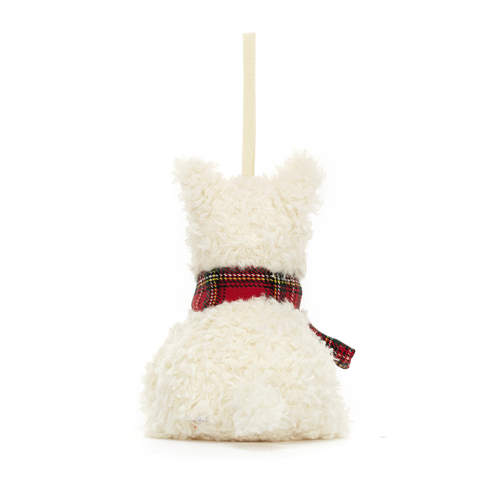 Jellycat Knuffel Munro Scottie Dog Kerst Decoratie