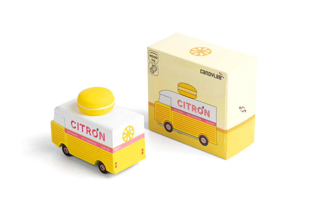 Candylab Toys Speelgoedauto | Citron Macaron Van