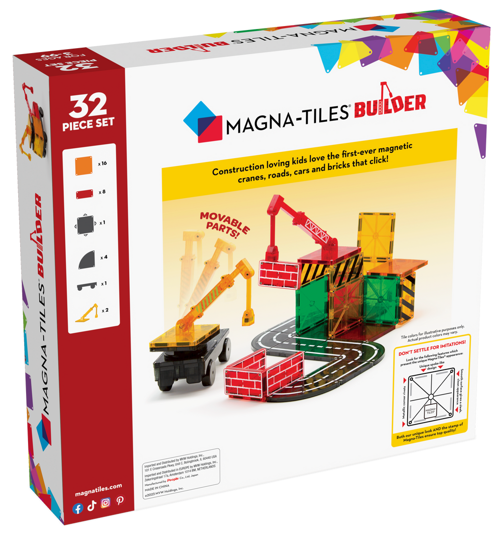 Magna-Tiles Builder | 32 Stuks