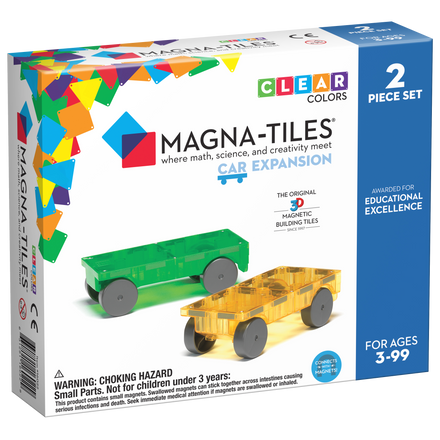 Magna-Tiles Set Auto's Uitbreidingset | 2 Stuks