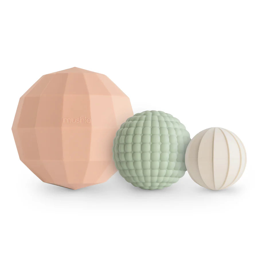 Mushie Sensorisch Speelgoed Nesting Spheres | Blush