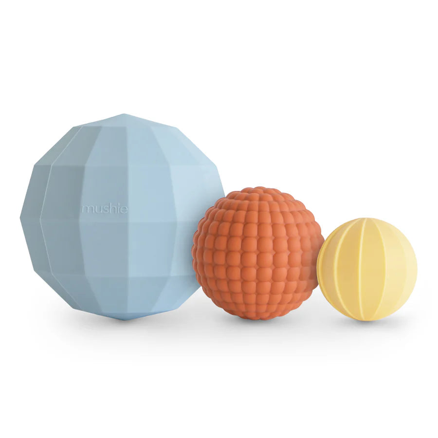 Mushie Sensorisch Speelgoed Nesting Spheres | Powder Blue