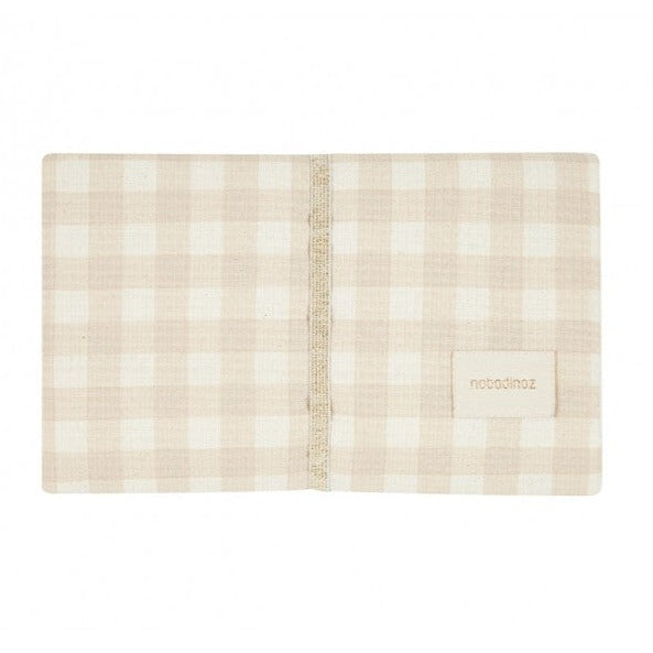 Nobodinoz Mozart Waterproof Changing Pad 68x50cm | Ivory Checks