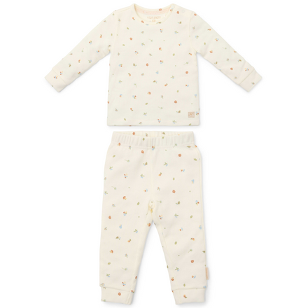 Little Dutch Twee-delige Pyjama Forest Treasures | Wit