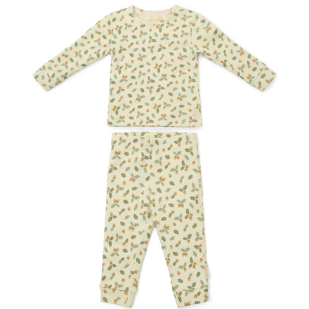 Little Dutch Twee-delige Pyjama Forest Leaves | Groen