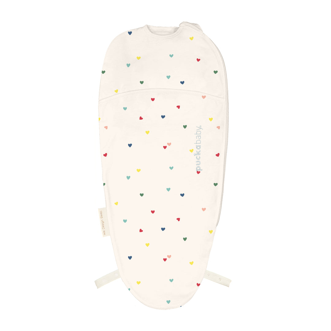 Puckababy Inbakerslaapzak Piep - 0/3 M - Cotton | Hearts Confetti