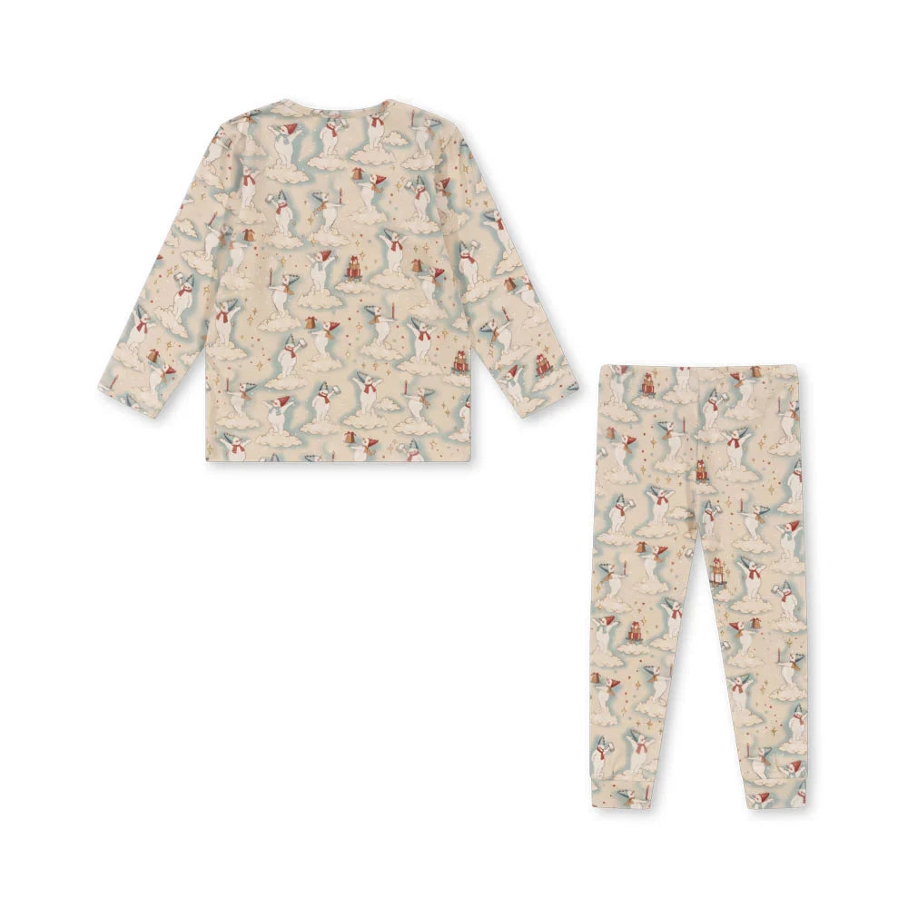 Konges Sløjd Basic Blouse/Broek Set Pyjama | Let It Snow