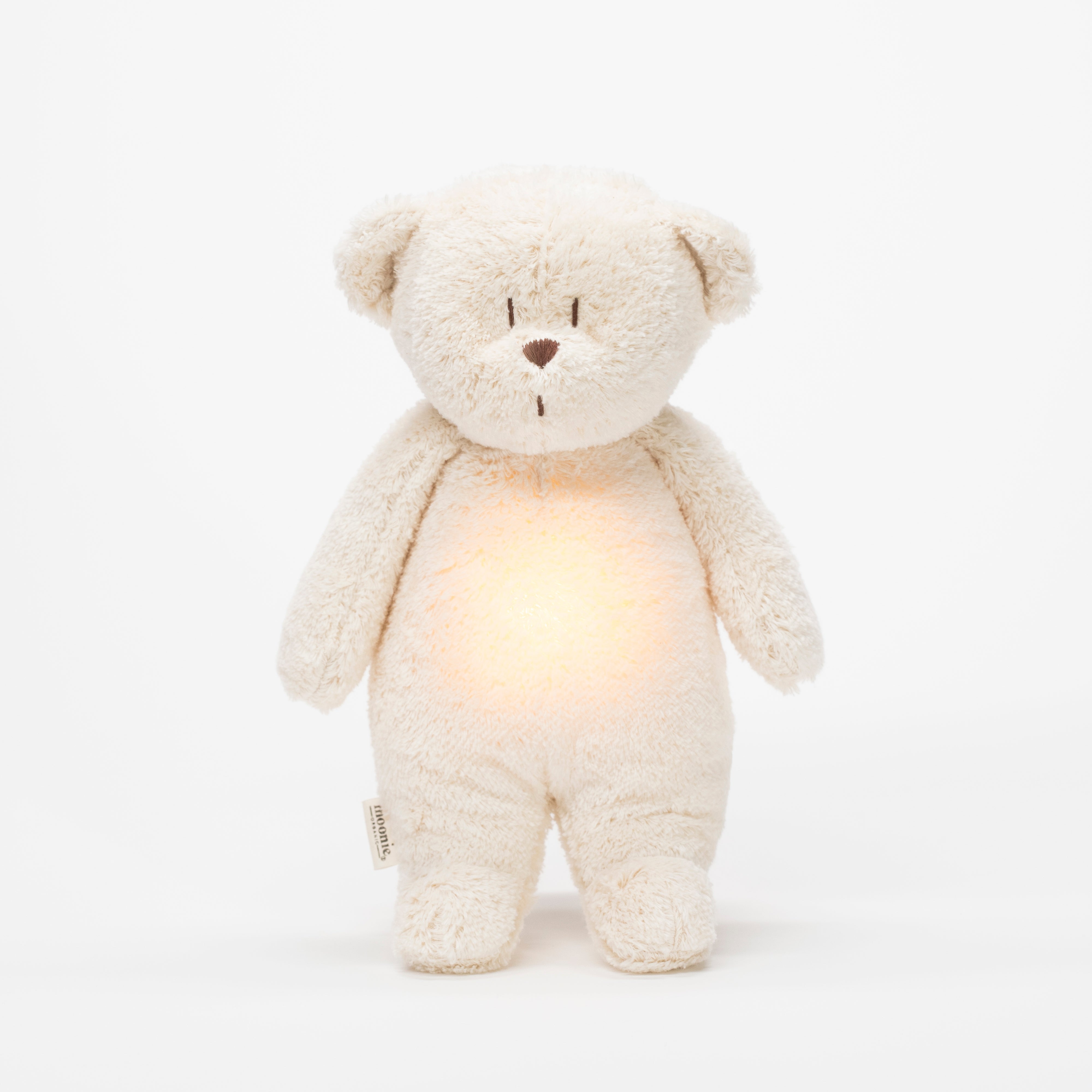 Moonie 2.0 upgrade - Knuffel Hartslag en Licht | Bear Polar - Biologisch katoen