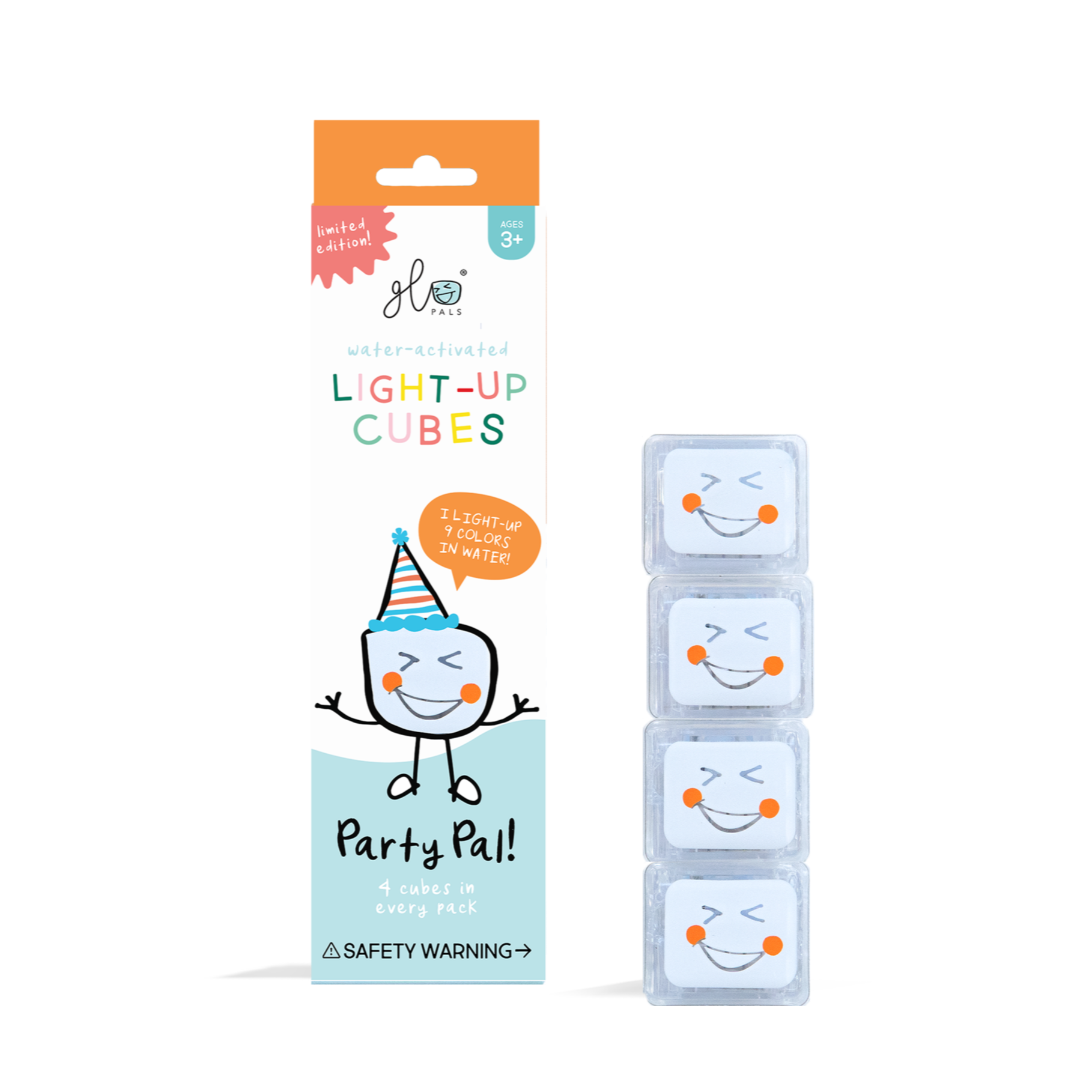 Glo Pals Light Up Cubes Badspeelgoed 9 Kleuren | Party Pal