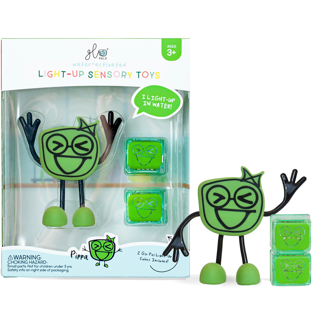 Glo Pals Light Up Sensory Toy Badspeeltje Groen | Pippa