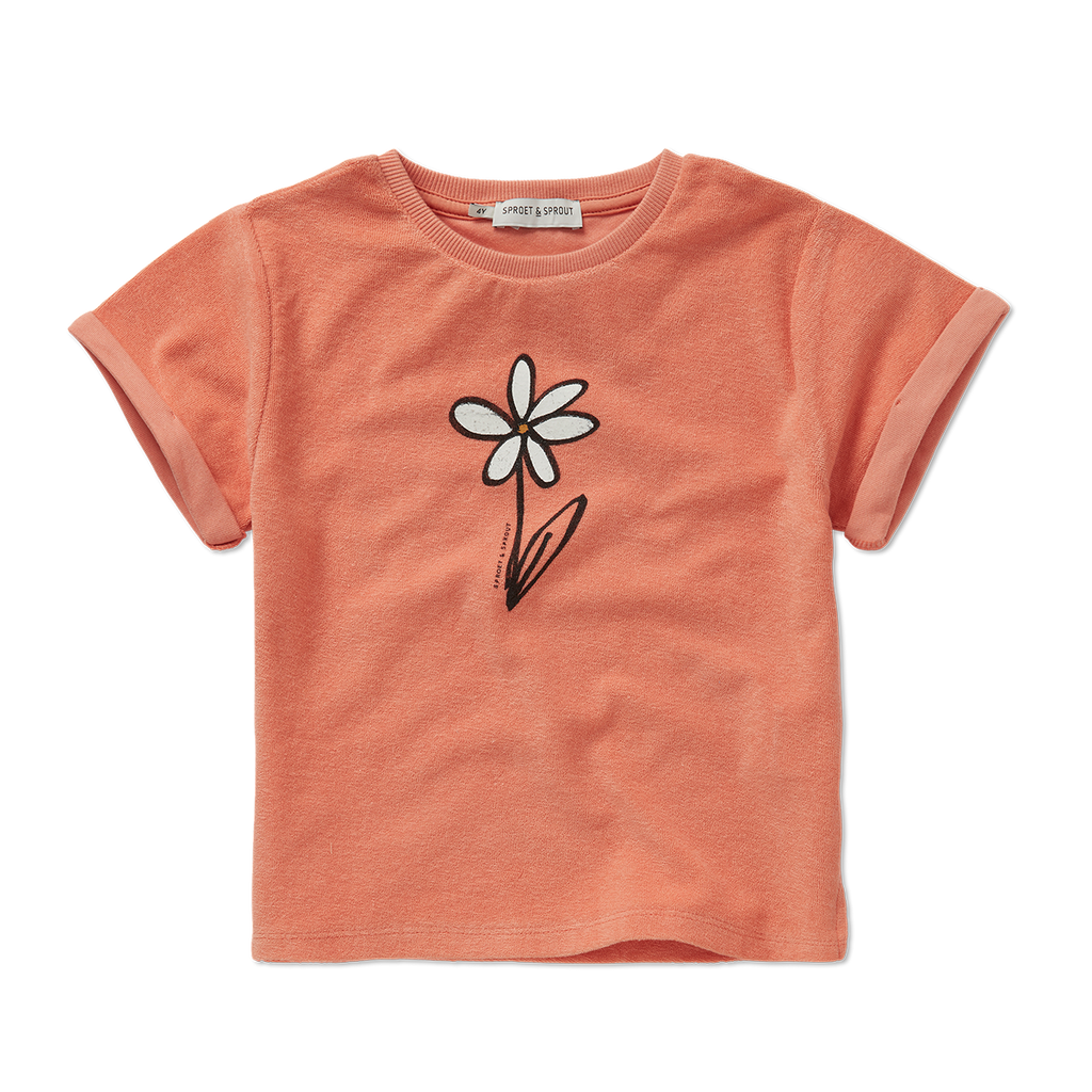 Sproet & Sprout Terry T-Shirt Daisy | Blush