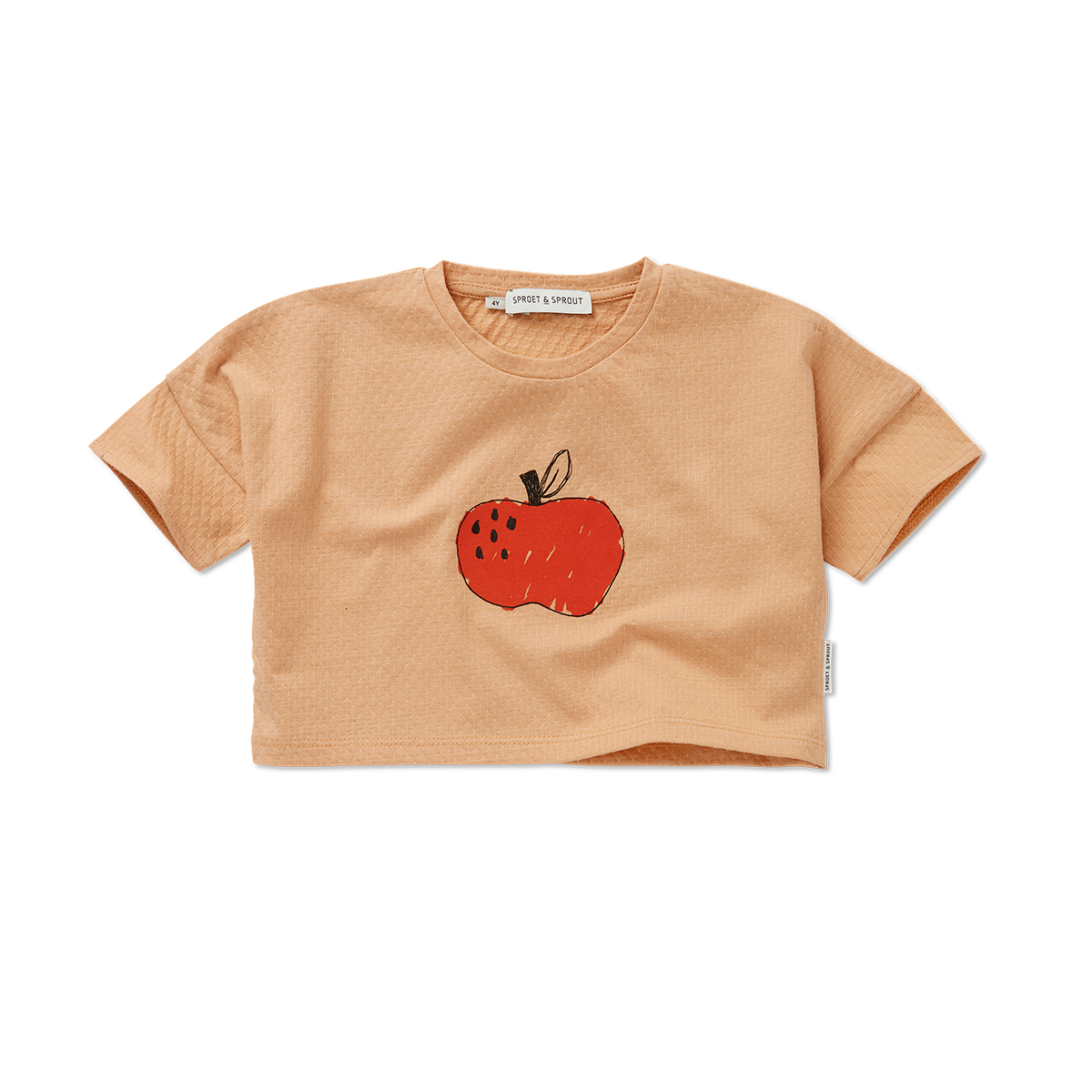 Sproet & Sprout Cropped T-Shirt Apple | Nectarine