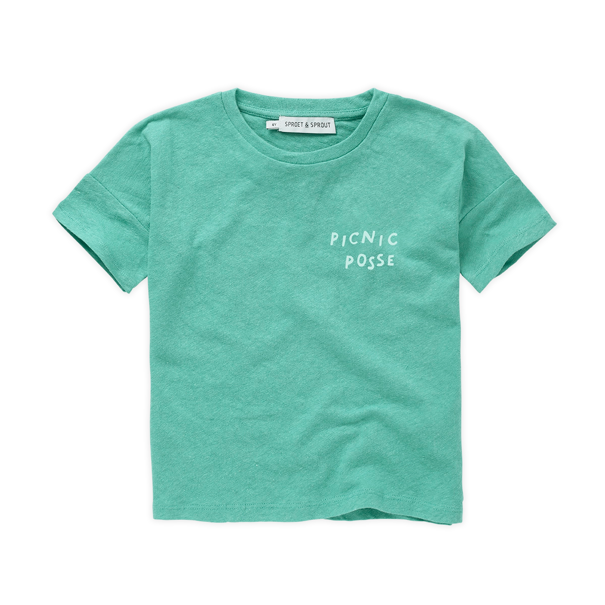 Sproet & Sprout Linnen T-Shirt Botanical Green | Botanical Green