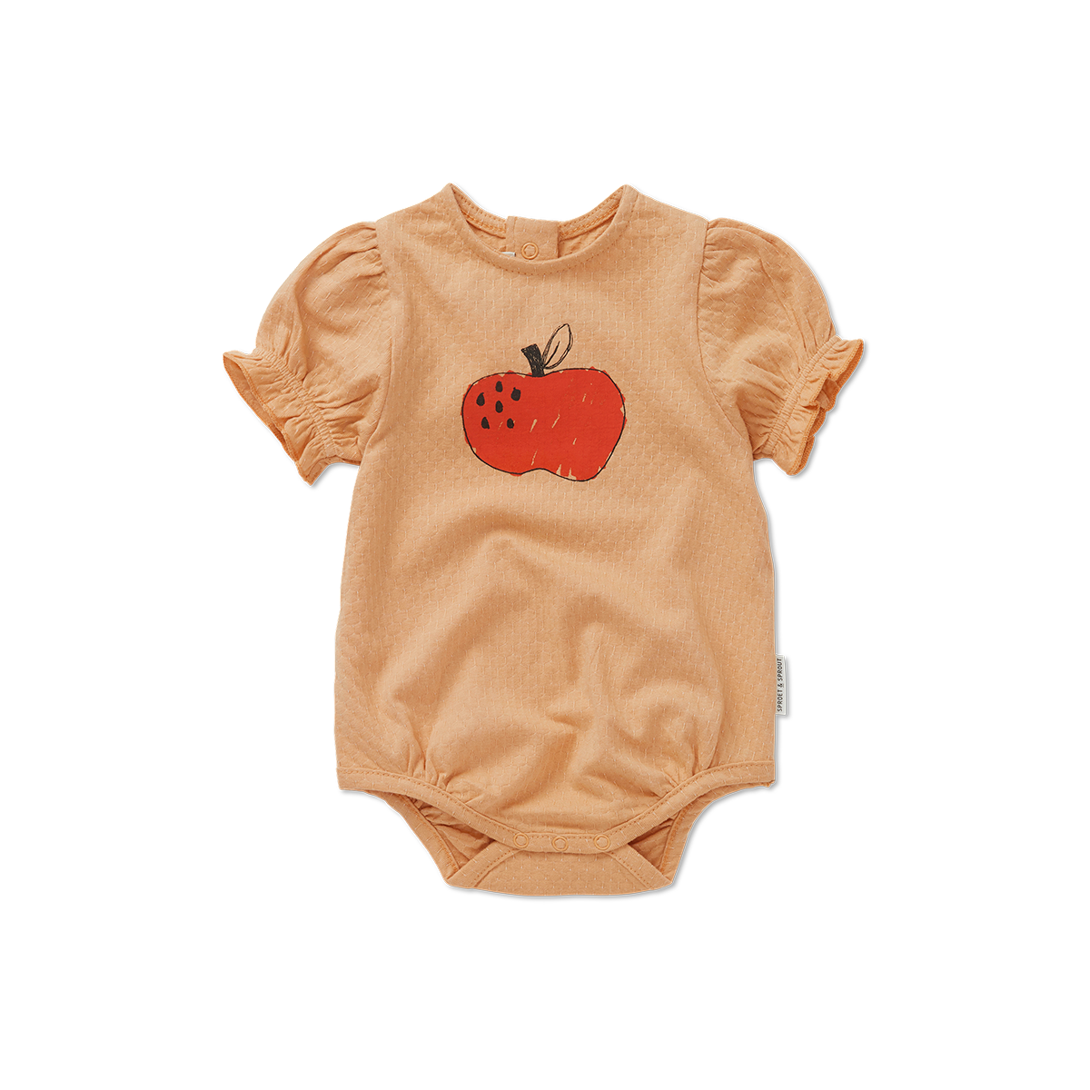 Sproet & Sprout Romper Balloon Sleeve Apple | Nectarine