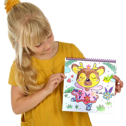 SES Creative Doe Kleurboek Glitter 3 In 1