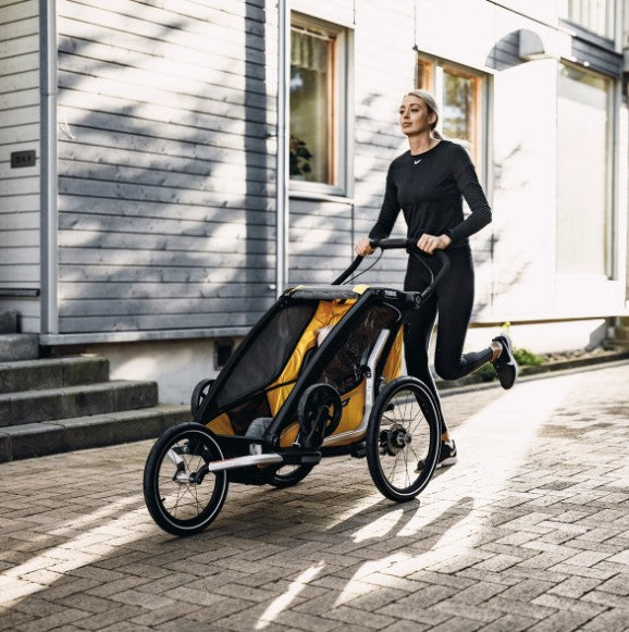 Thule Chariot Jogging Kit 2 Dubbel | Aluminium Zwart