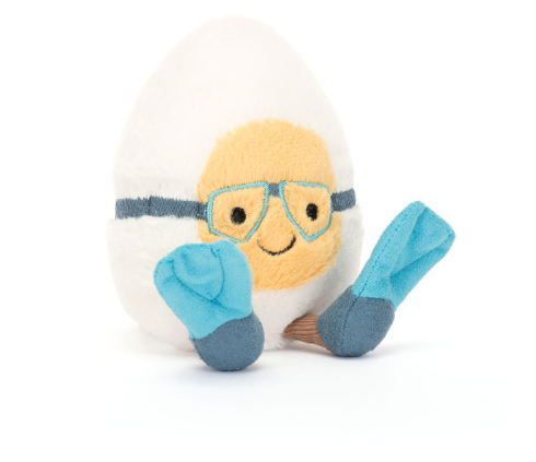 zzz Jellycat Knuffel Amuseables Boiled Egg Scuba