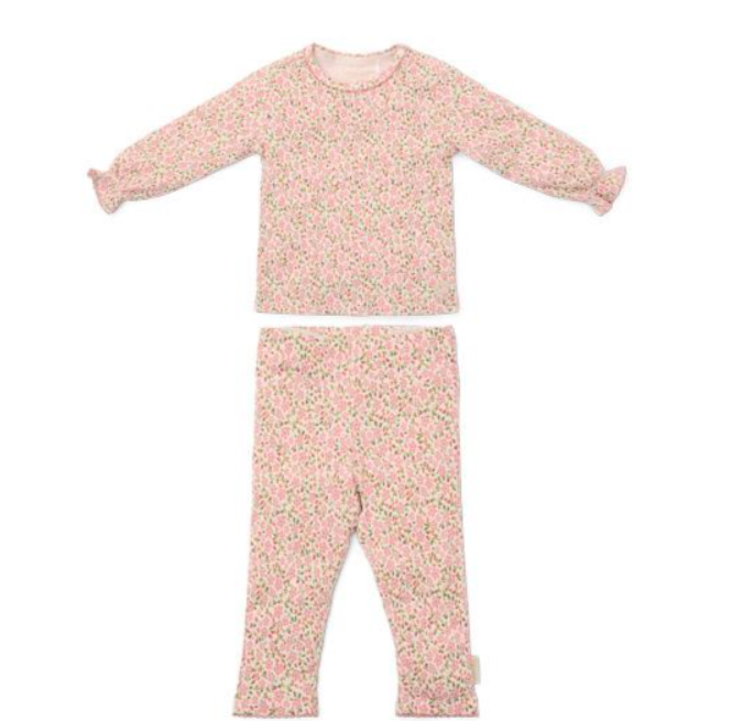 Little Dutch Twee-delige Pyjama Fairy Floral | Roze