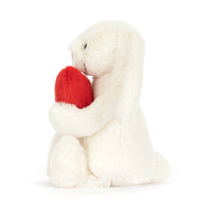 Jellycat Knuffel Bashful Red Love Heart Bunny