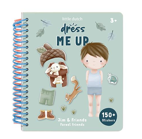 Little Dutch Aankleed- & Stickerboek Dress Me Up | Jim & Friends